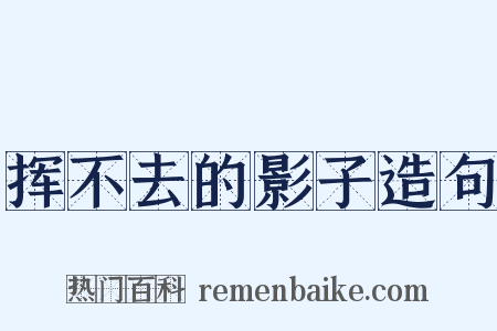 挥不去的影子造句是什么意思的图片